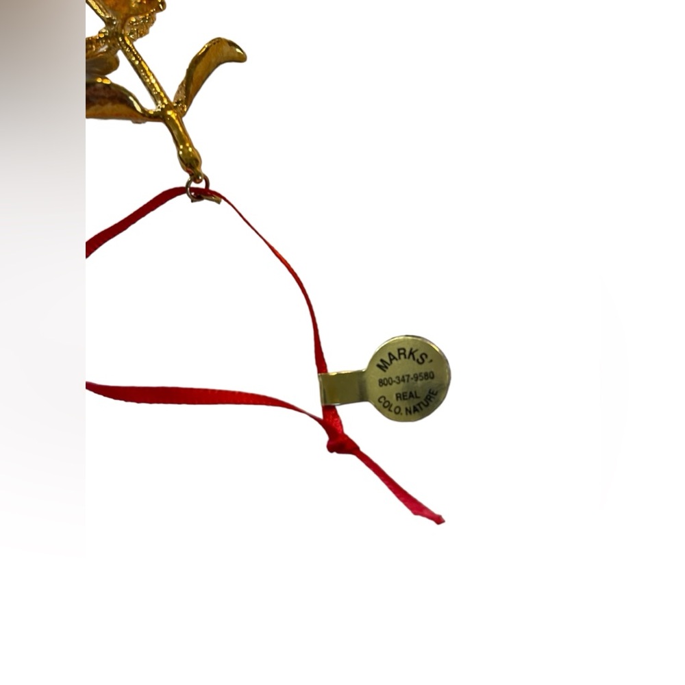 24K Gold Plated Mistletoe Ornament - Picture 7 of 8